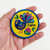 Colourful NZ Fantail Bird Iron On Patch - ShopNZ