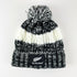 Cosy All Blacks Rugby Two Tone Knit Beanie Hat with Pompom - ShopNZ