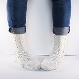 Cream NZ Sheepskin and Wool Slipper Socks - ShopNZ