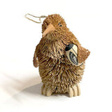 Cute Brush Kiwi Bird Xmas Ornament with Rugby Ball - ShopNZ