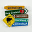Cute Ceramic NZ Tourist Road Sign Fridge Magnet