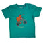 Cute NZ Kiwi Bird on BMX Bike Kids T-shirt