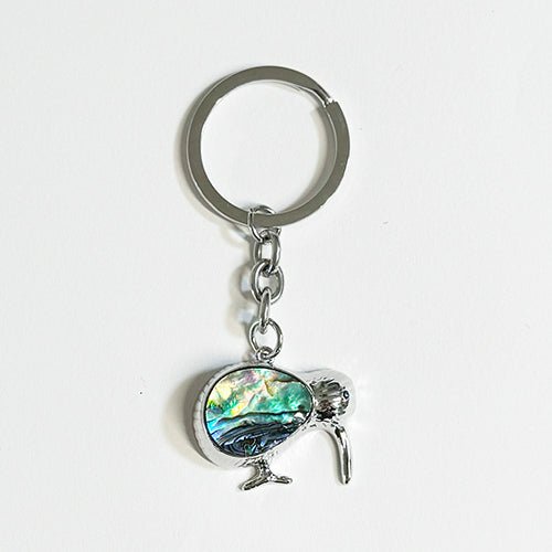 Cute NZ Kiwi Bird Paua Keychain - ShopNZ