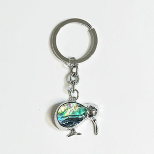Cute NZ Kiwi Bird Paua Keychain - ShopNZ