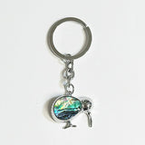 Cute NZ Kiwi Bird Paua Keychain - ShopNZ