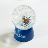 Cute NZ Kiwi Bird Skier Winter Snowglobe - ShopNZ