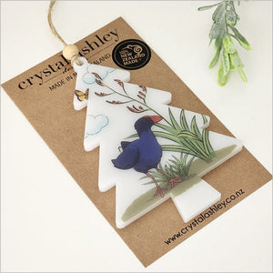 Cute NZ Pukeko Bird Xmas Tree Ornament - ShopNZ