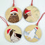 Cute Pack of 4 NZ Birds Xmas Ornaments - Kiwi, Penguin, Owl, Falcon