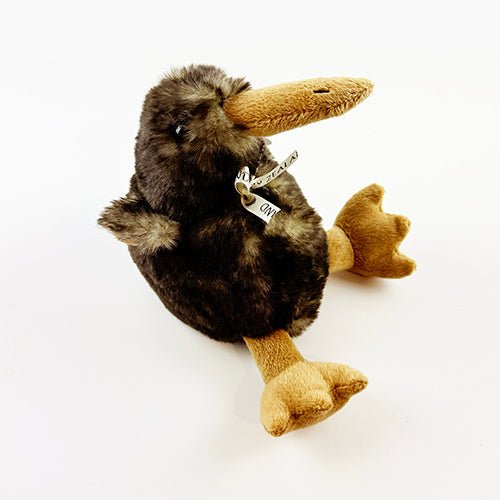 Dark Brown Plush Kiwi Bird Toy - Wonderful NZ Souvenir - ShopNZ
