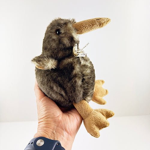 Dark Brown Plush Kiwi Bird Toy - Wonderful NZ Souvenir - ShopNZ