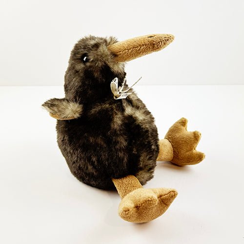 Dark Brown Plush Kiwi Bird Toy - Wonderful NZ Souvenir - ShopNZ