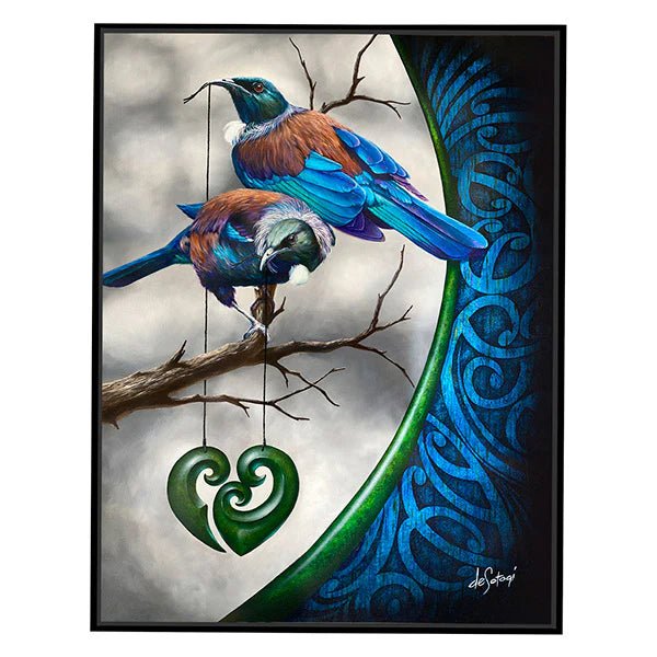 Dave Sotogi Return to Innocence Tui and Greenstone Print - ShopNZ
