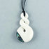Double Twist Maori Bone Necklace with Paua Trim - ShopNZ