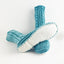 Duck Egg Blue Sheepskin and Merino Slipper Socks