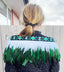 Emerald Green Short Maori Korowai