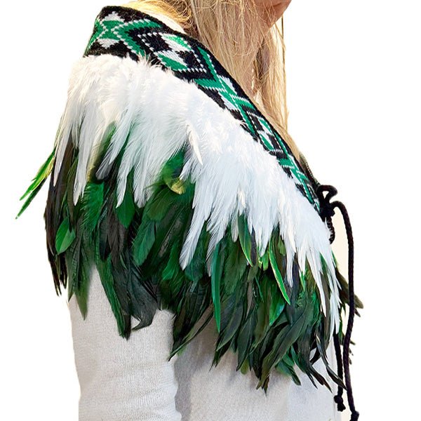 Emerald Green Short Maori Korowai - ShopNZ