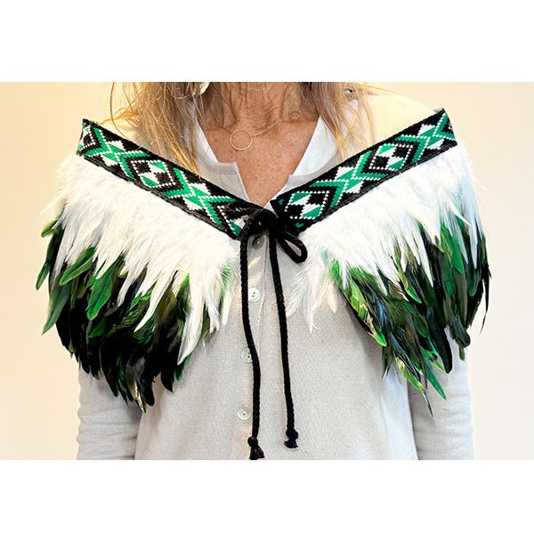 Emerald Green Short Maori Korowai - ShopNZ