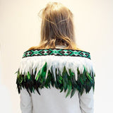 Emerald Green Short Maori Korowai - ShopNZ
