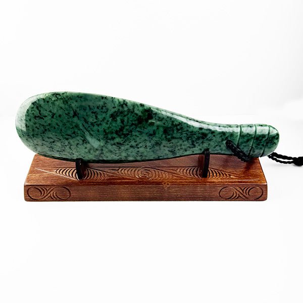 Extra Large 40cm Pounamu Greenstone Mere with Optional Stand - ShopNZ