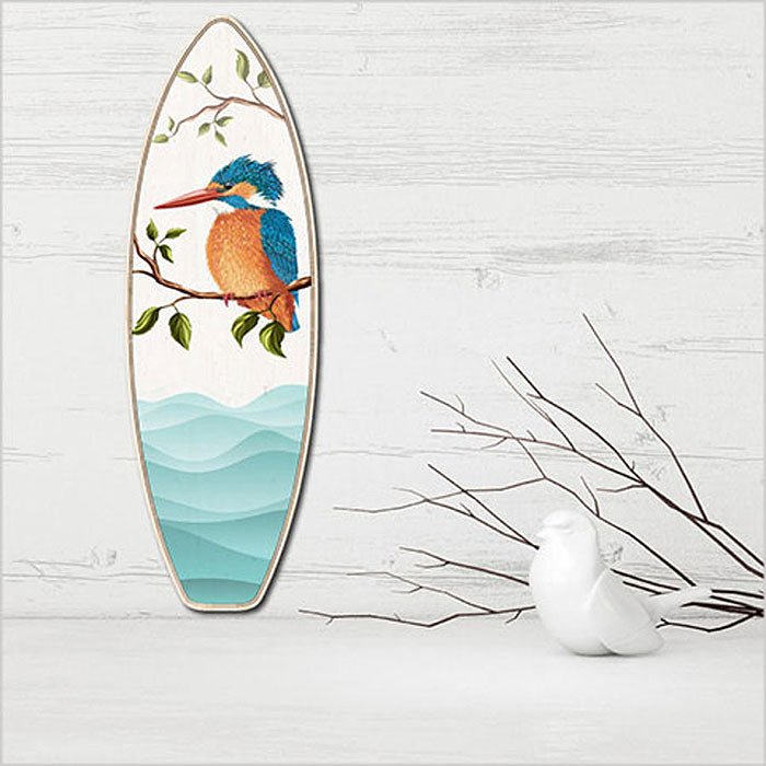 Fabulous Ply Surfboard Art of a Kotare Kingfisher - ShopNZ