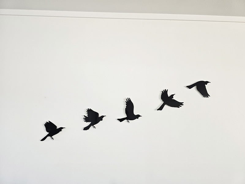 Flying Flock of Tuis Wall Art - ShopNZ