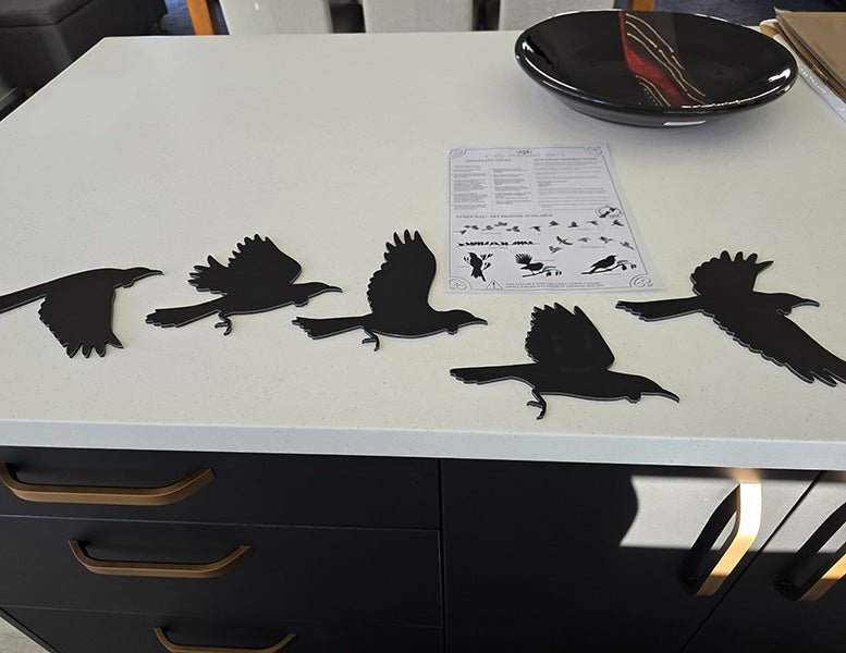 Flying Flock of Tuis Wall Art - ShopNZ