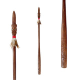 Full Size Maori Taiaha with Carved Shaft and Head - ShopNZ