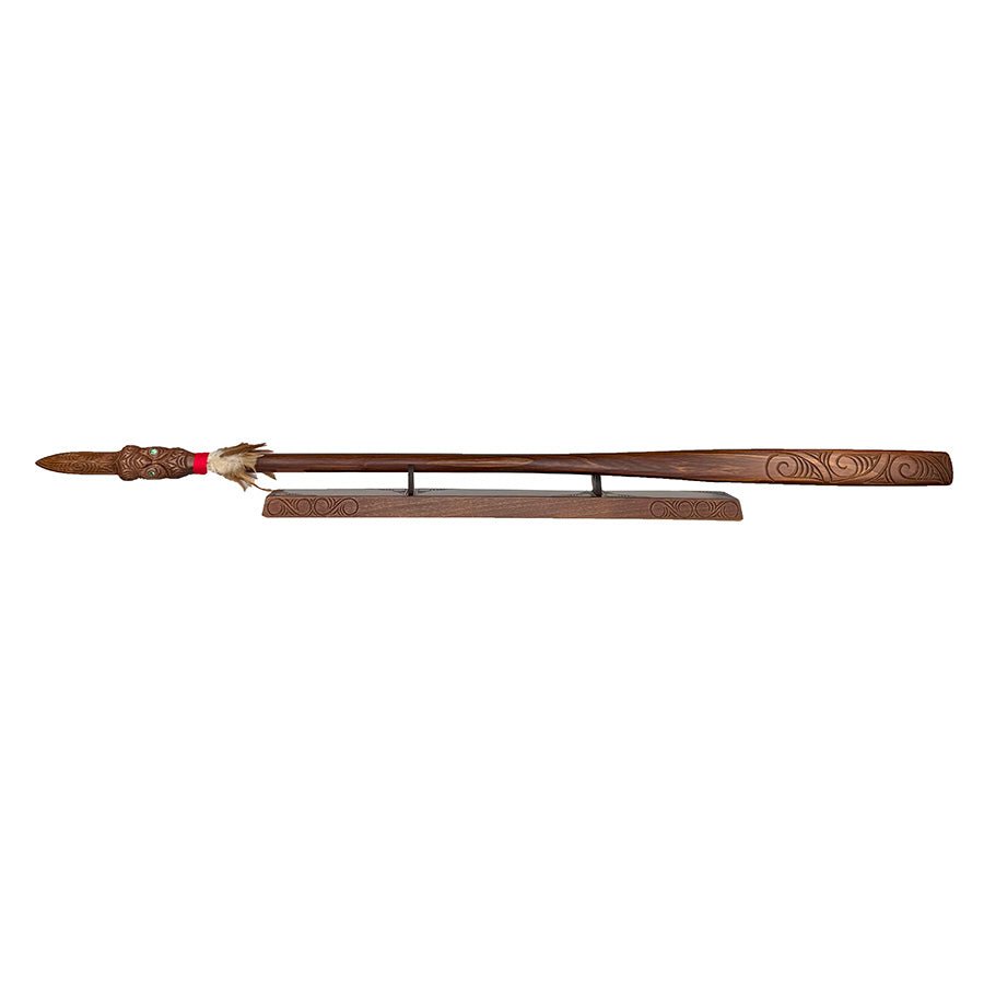 Full Size Maori Taiaha with Carved Shaft and Head - ShopNZ