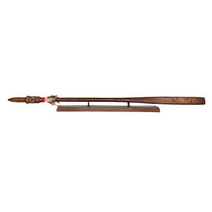 Full Size Maori Taiaha with Carved Shaft and Head - ShopNZ