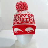 Fun Merry Kiwi Christmas Pompom Knitted Beanie - ShopNZ