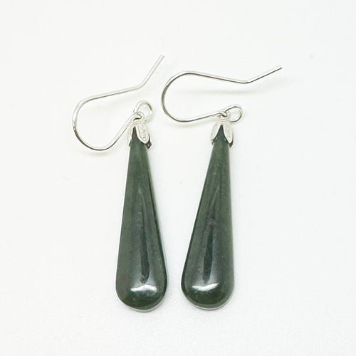 Genuine NZ Greenstone Drop Earrings - ShopNZ