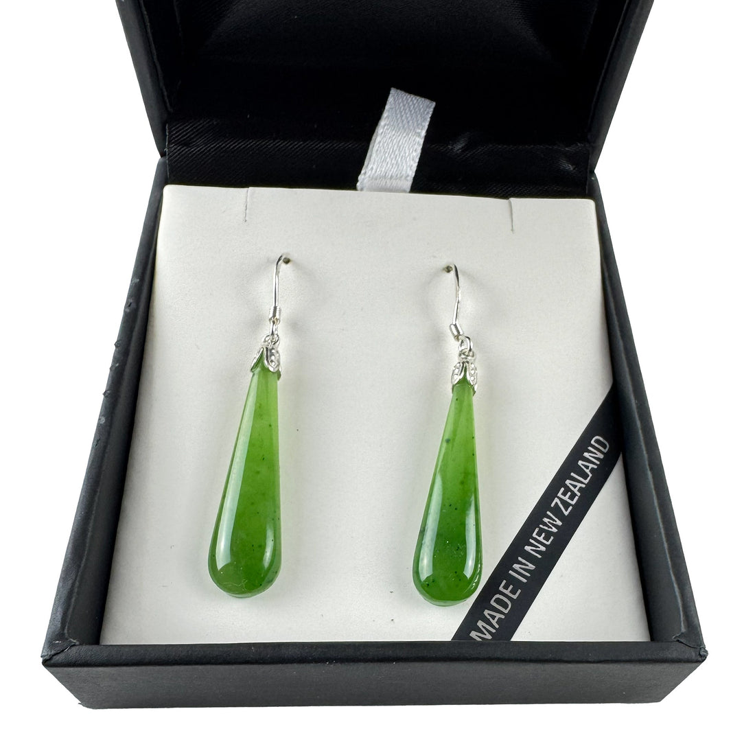 Genuine NZ Greenstone Drop Earrings - ShopNZ