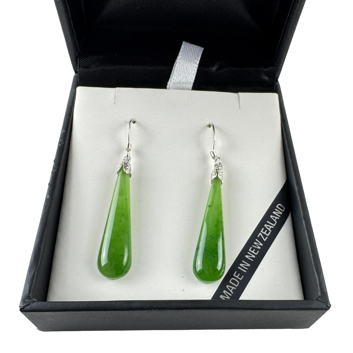Genuine NZ Greenstone Drop Earrings - ShopNZ