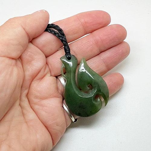 Genuine NZ Greenstone Hook and Koru Necklace – ShopNZ