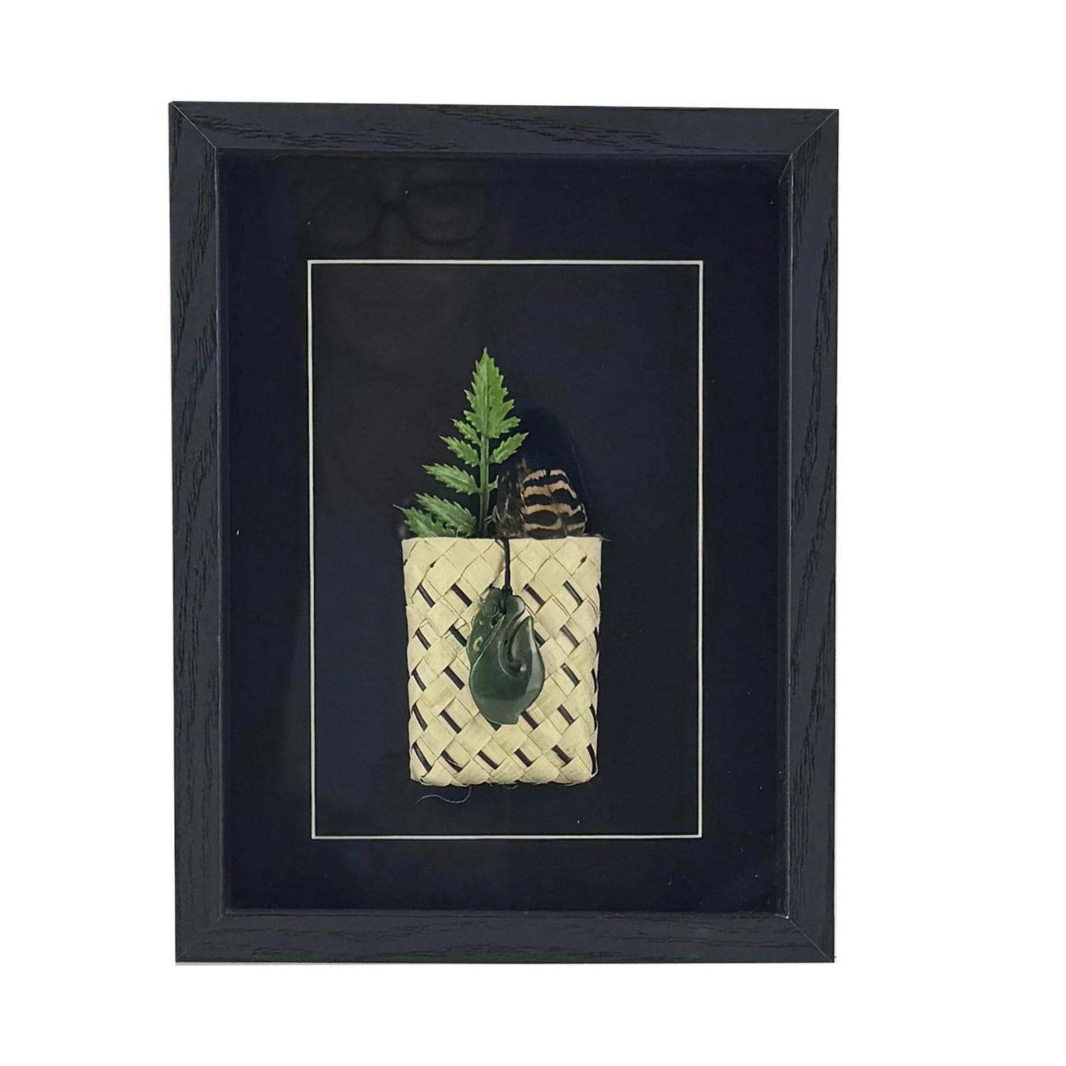 Genuine NZ Greenstone Manaia Protector Necklace in Shadow Box - ShopNZ