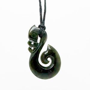 Genuine NZ Greenstone Maori Manaia Necklace - ShopNZ