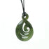 Genuine NZ Greenstone Maori Twist Necklace with Koru - ShopNZ