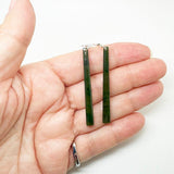 Genuine NZ Greenstone Matchstick Earrings - ShopNZ