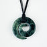 Genuine NZ Greenstone Open Koru Necklace – Maori Pounamu Pendant - ShopNZ