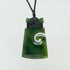 Genuine NZ Greenstone Toki Koru Necklace - ShopNZ