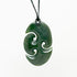 Genuine NZ Greenstone Triple Koru Necklace - ShopNZ