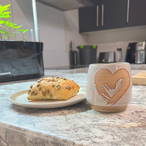 Gorgeous NZ Made Pottery Heart Mug - ShopNZ