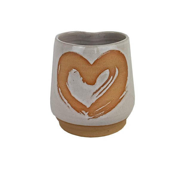 Gorgeous NZ Made Pottery Heart Mug - ShopNZ