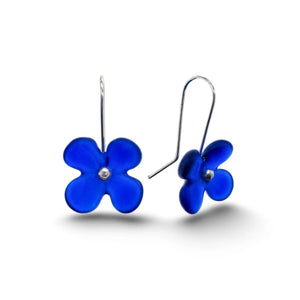 Gorgeous Stone Arrow Eco Glass Hydrangea Earrings - ShopNZ