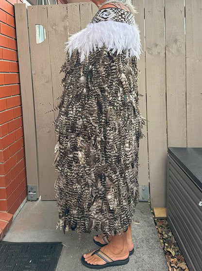 Great Spotted Kiwi Inspired Maori Feather Korowai - ShopNZ