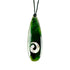 Greenstone Drop Necklace with Paua Koru Insert - ShopNZ