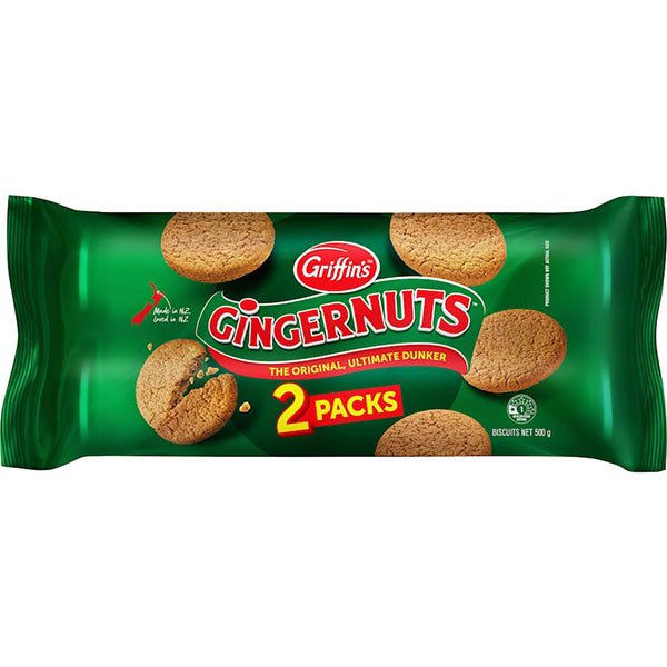 Griffins Gingernuts Biscuits Twin Pack - ShopNZ