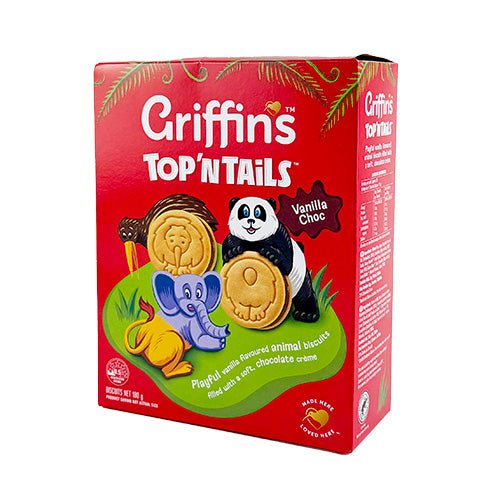 Griffins Top N Tails Fun Animal Biscuits Including Kiwi - ShopNZ
