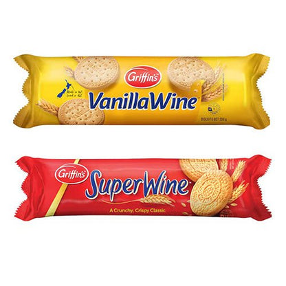 Griffins Vanilla Wine or Super Wine biscuits - ShopNZ