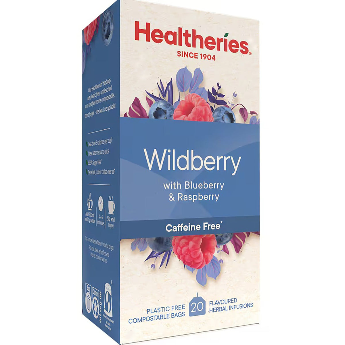 Healtheries Wildberry Tea Bags - Sweet Berries with Spicy Cinnamon - ShopNZ